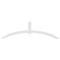 Ekena Millwork Archdale Architectural Grade PVC Gable Bracket, 96"W x 28"H x 4"D x 4"F, 7/12 Pitch GBP096X28X0404ARC00 - alternate 3